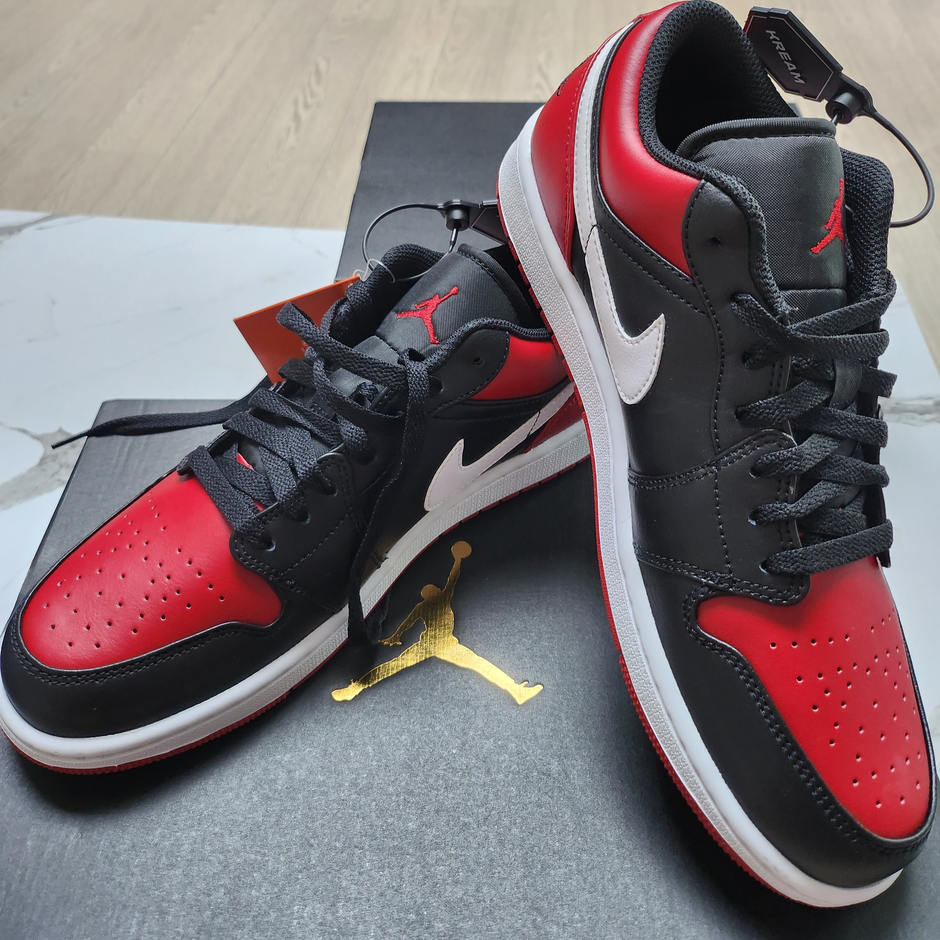 Jordan 1 Low Alternate Bred Toe 착용 스타일