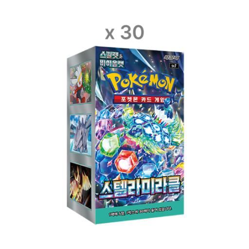 - Pokemon TCG Scarlet & Violet Expansion Pack Stellar Miracle 30 Boxes (Total Pack of 900/Korean Ver.)