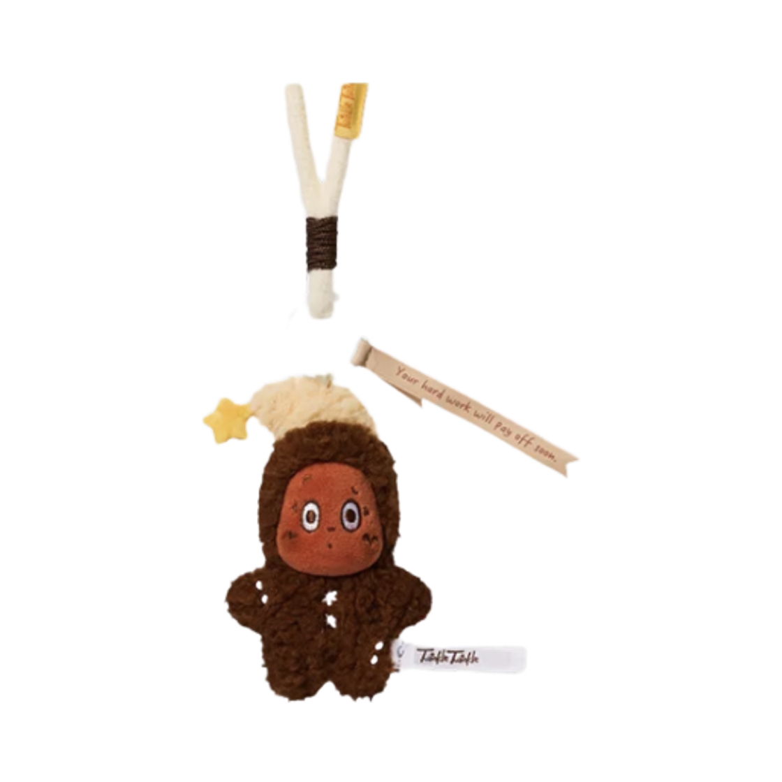 - Pop Mart Twinkle Twinkle Savor the Moment Series-Fresh-Baked Mini Cookies Plush Pendant Bitter Coffee (Opened Case)