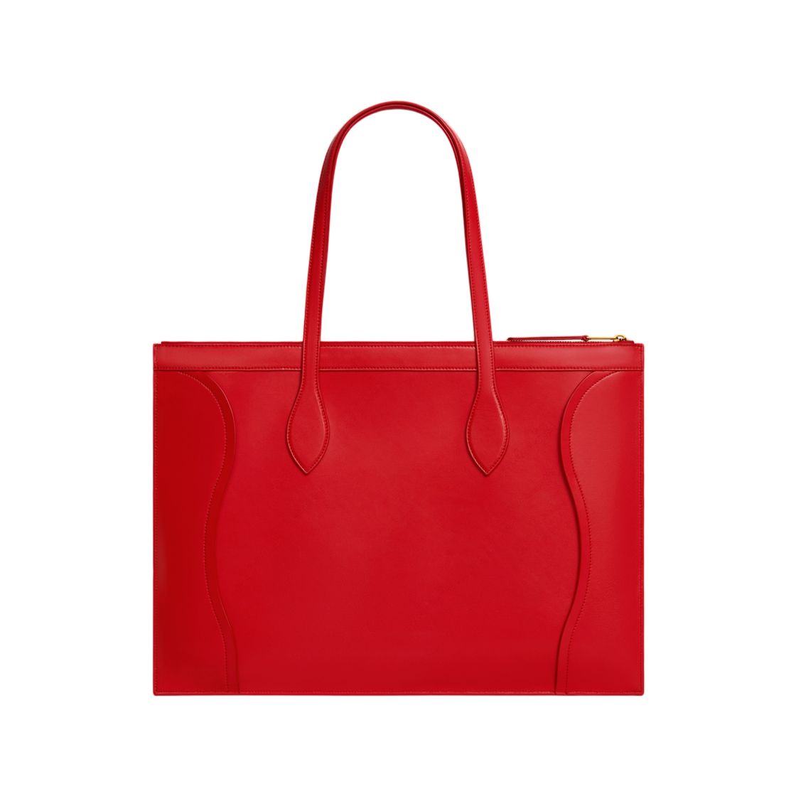 셀린느 플랫 카바스 뉴 러기지 글로시 카프스킨 울트라 레드(Celine Flat Cabas New Luggage in Glossy Calfskin Ultra Red) - 3
