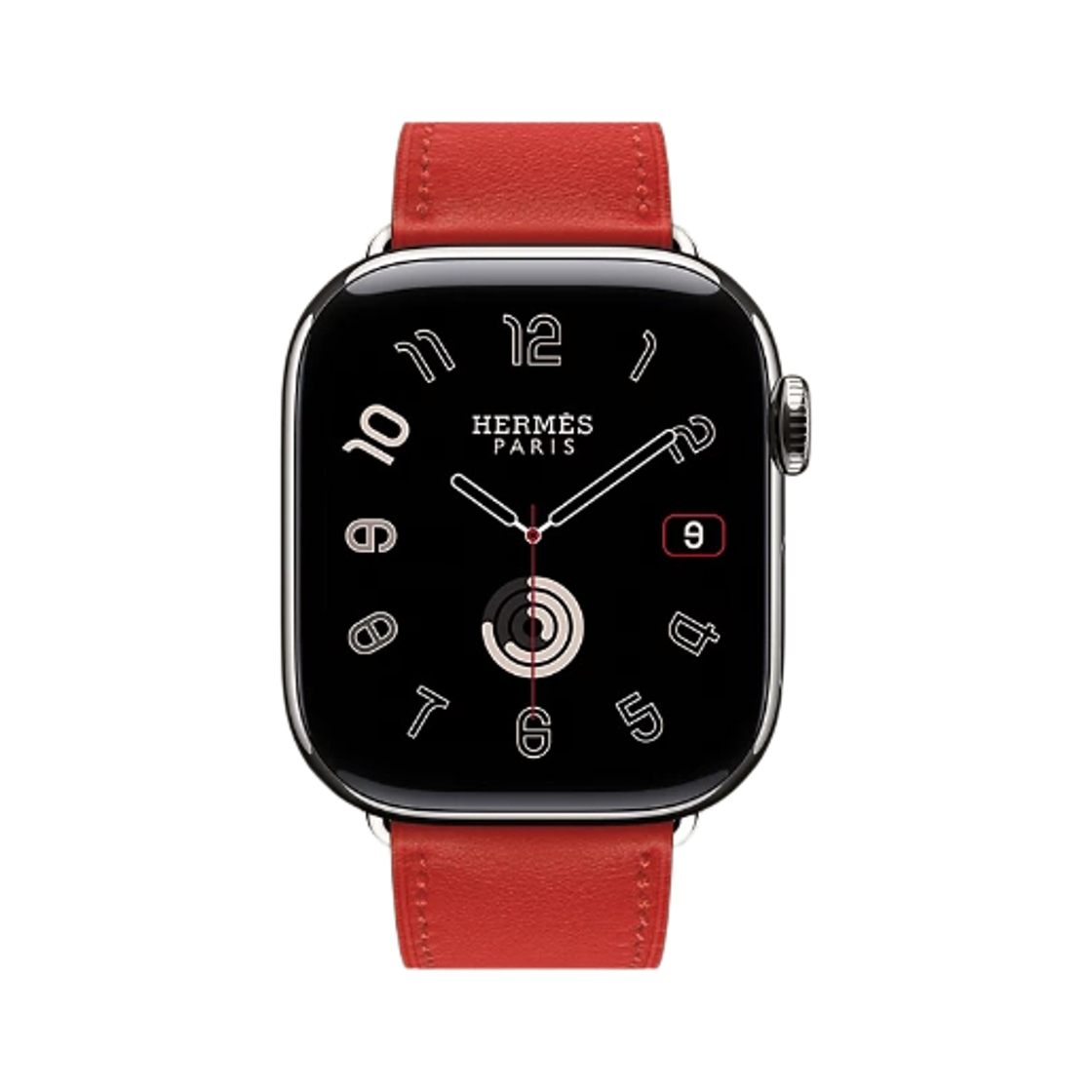 애플 워치 에르메스 11 42mm 티타늄 케이스 싱글 투어 루즈 라디유 (국내 정식 발매 제품)(Apple Watch Hermes Series 11 42mm Titanium Case with Single Tour Rouge Radieux (Korean Ver.))