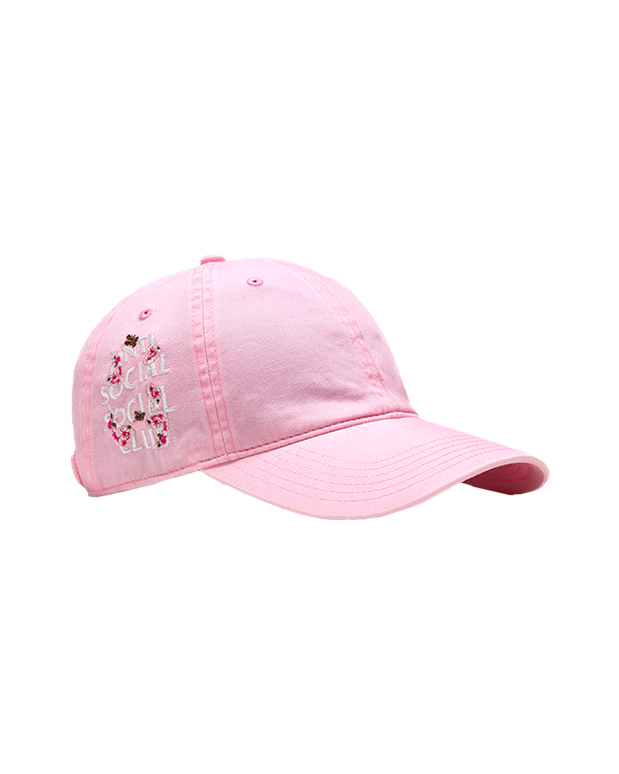 TI25C1702691 Anti Social Social Club Embroidered Cap Pink
