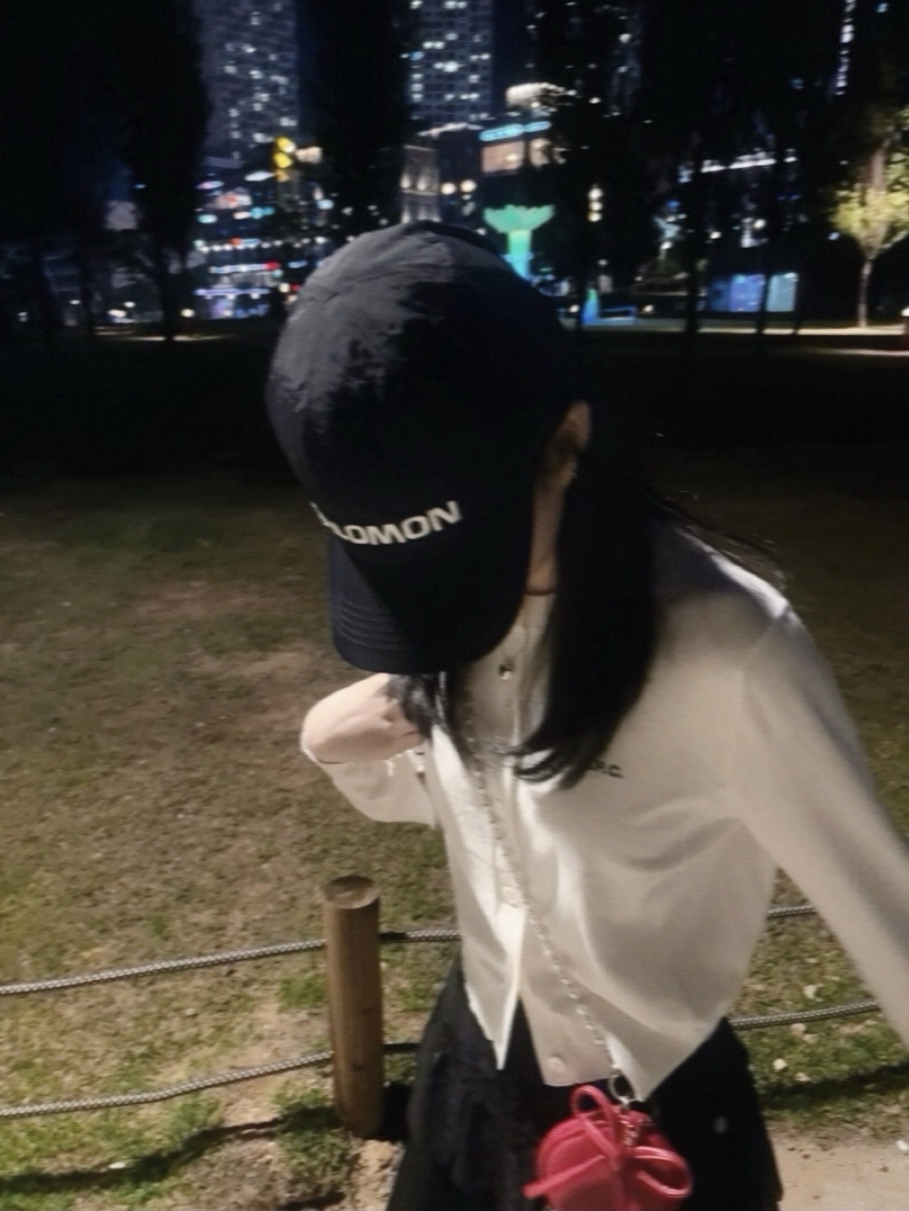 Salomon Primary Ball Cap Black 착용 스타일