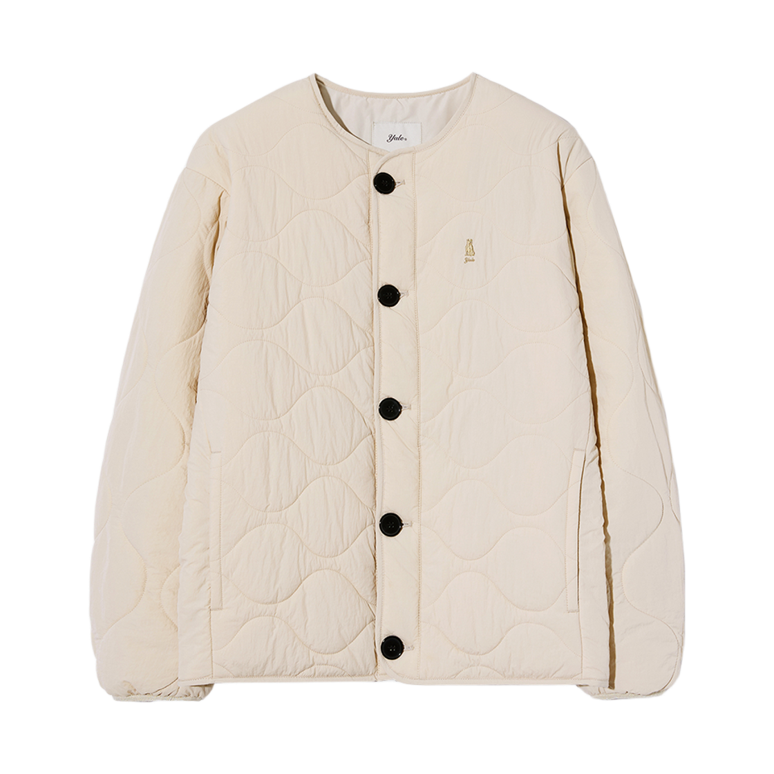 예일 웜업 퀼팅자켓_아이보리(Yale Warm-Up Quilting Jacket Ivory)