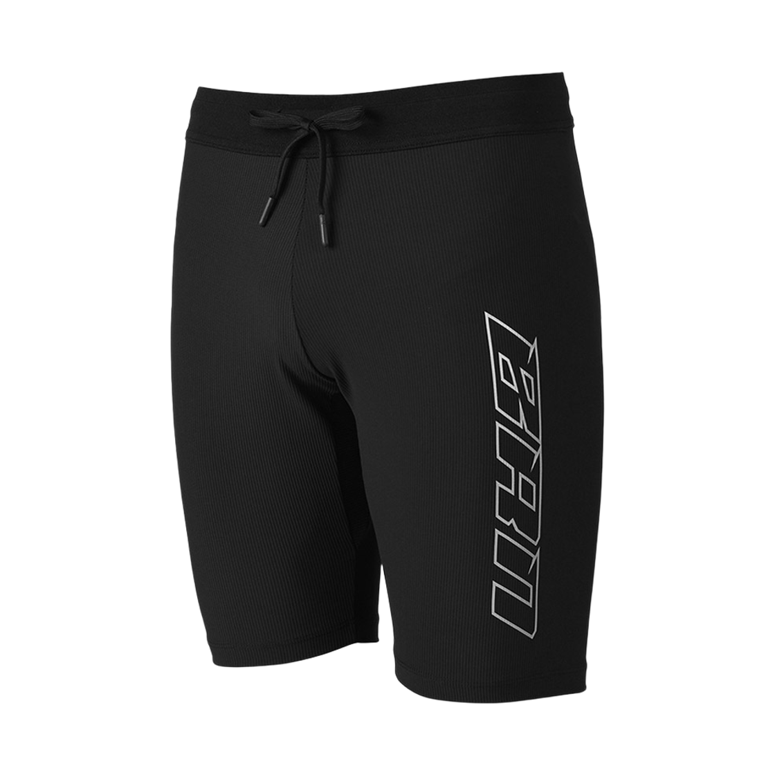 본투윈 BRN 사이드 로고 숏 레깅스 블랙(BORN TO WIN BRN Side Logo Short Leggings Black)
