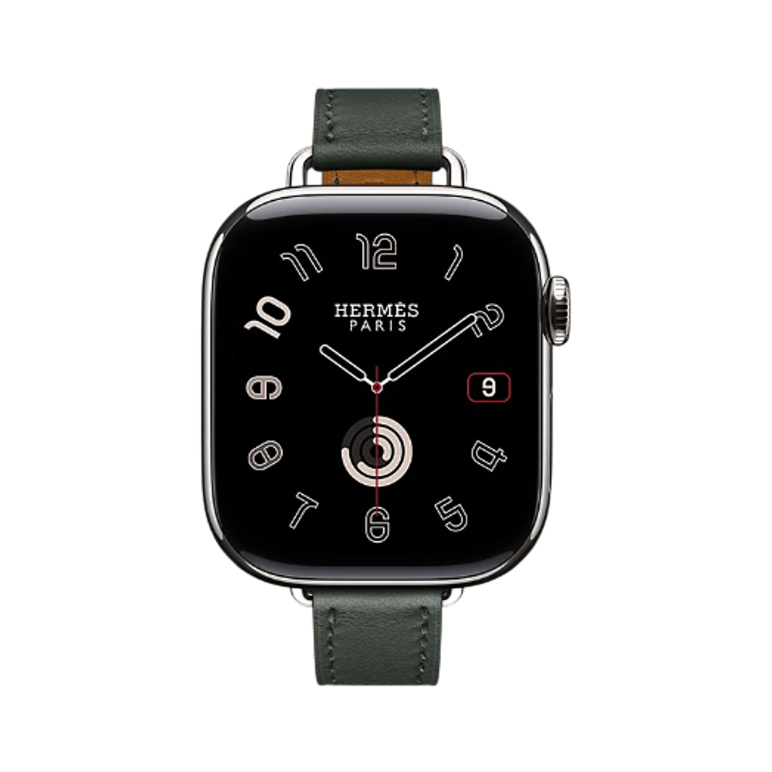 애플 워치 에르메스 11 42mm 티타늄 케이스 아틀라주 싱글 투어 베르 망그로브 (국내 정식 발매 제품)(Apple Watch Hermes Series 11 42mm Titanium Case with Attelage Single Tour Vert Mangrove (Korean Ver.))