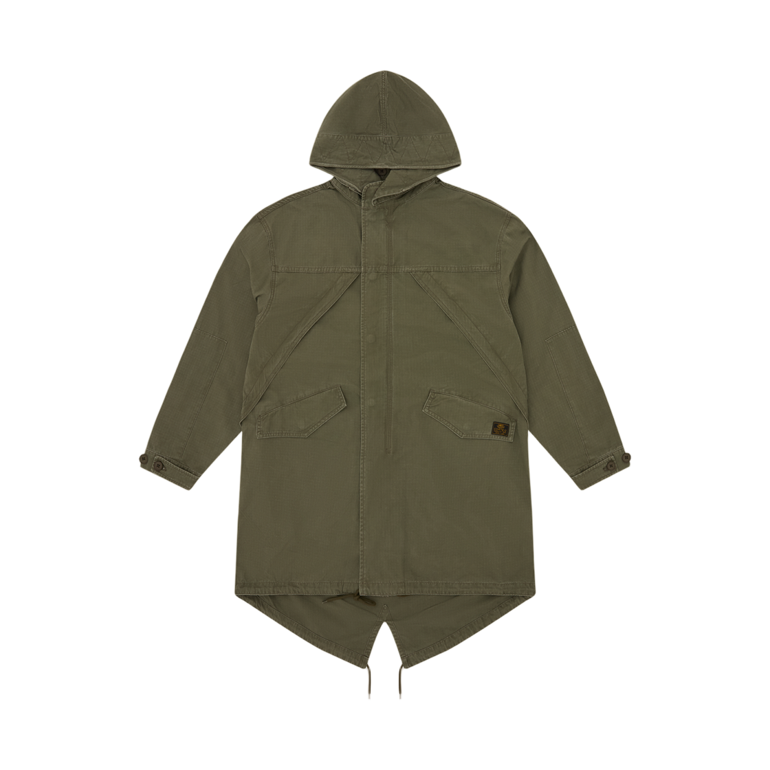 - Corteiz Guerillaz Fishtail Parka Olive