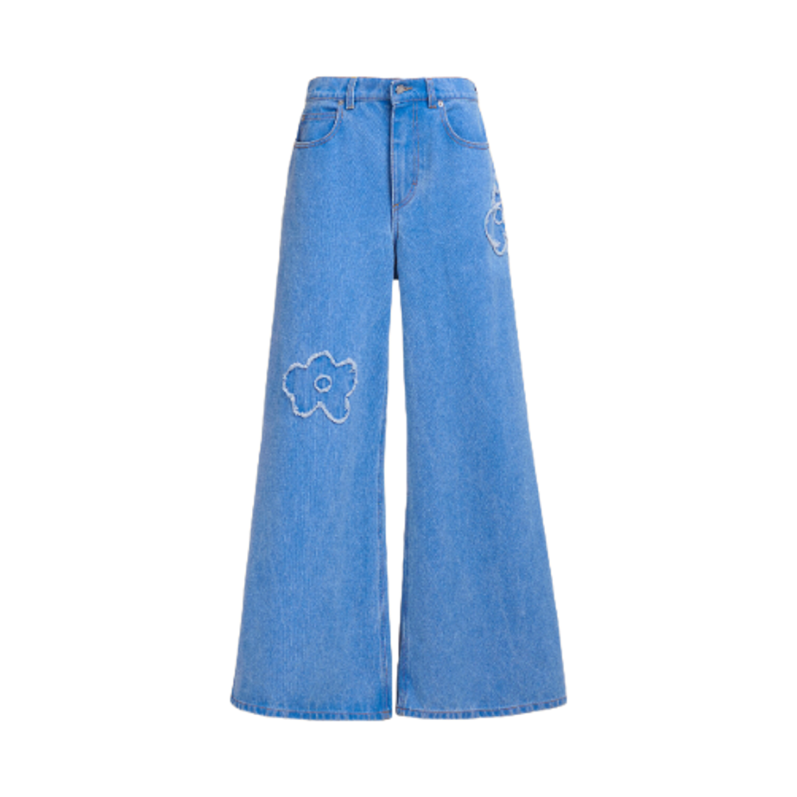 (W) 마르니 데님 와이드 레그 진 블루((W) Marni Denim Wide Leg Jeans Blue)