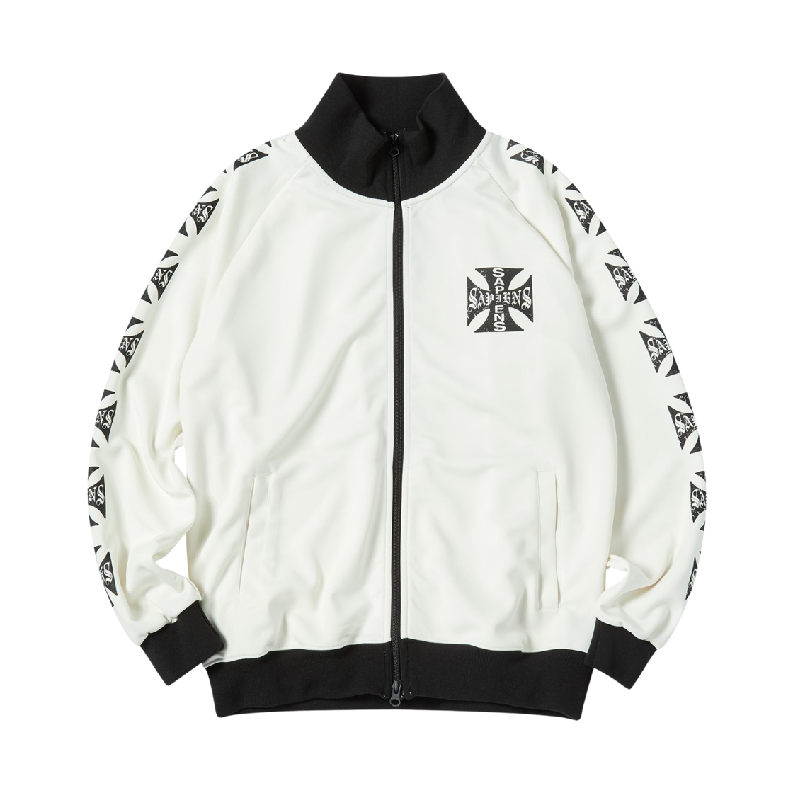 SA25JK020 Sapiens Engineered Sleeve Track Jacket Ivory