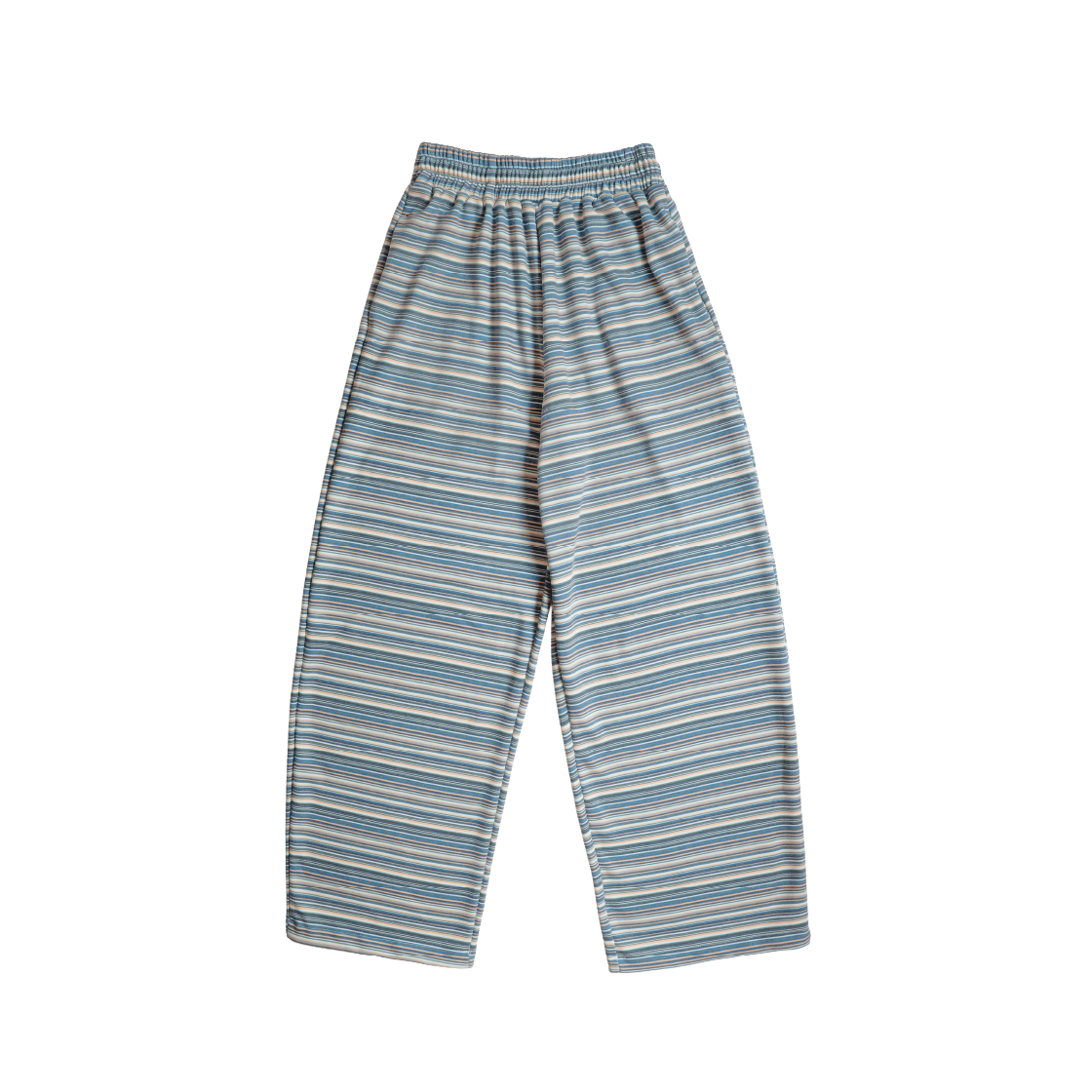 KS5CRSR001BL Kookeesee Nana Stripe Banding Pants Blue