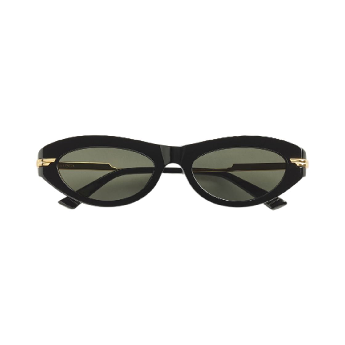 (W) 보테가 베네타 클래식 캣 아이 선글라스 블랙 그레이((W) Bottega Veneta Classic Cat Eye Sunglasses Black Grey) - 1