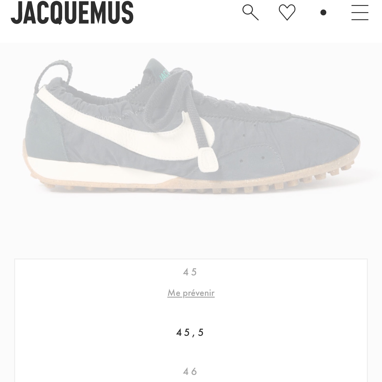 Nike x Jacquemus Moon Shoe SP Off Noir Cashmere 착용 스타일 - 2