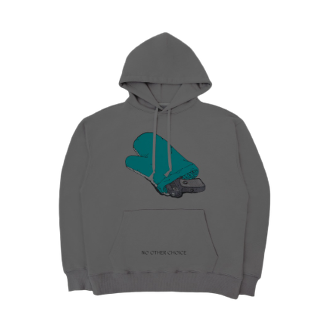 콤포트 x 어쩔수가없다 글러브 총 후드 다크 그레이(Comfort x No Other Choice Glove & Gun Hoodie Dark Grey)