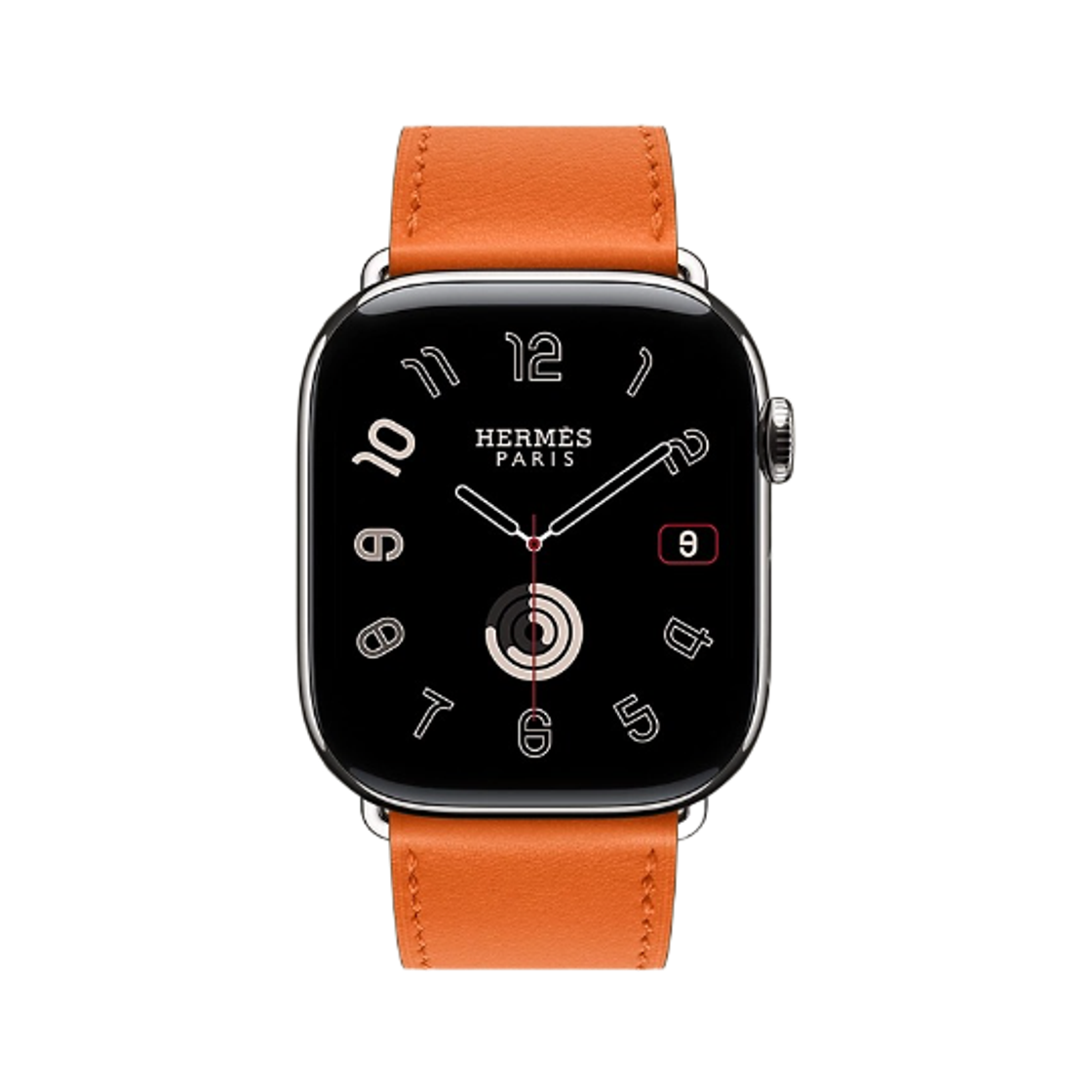 애플 워치 에르메스 11 46mm 티타늄 케이스 싱글 투어 오랑쥬 (국내 정식 발매 제품)(Apple Watch Hermes Series 11 46mm Titanium Case with Single Tour Orange (Korean Ver.)) - 1