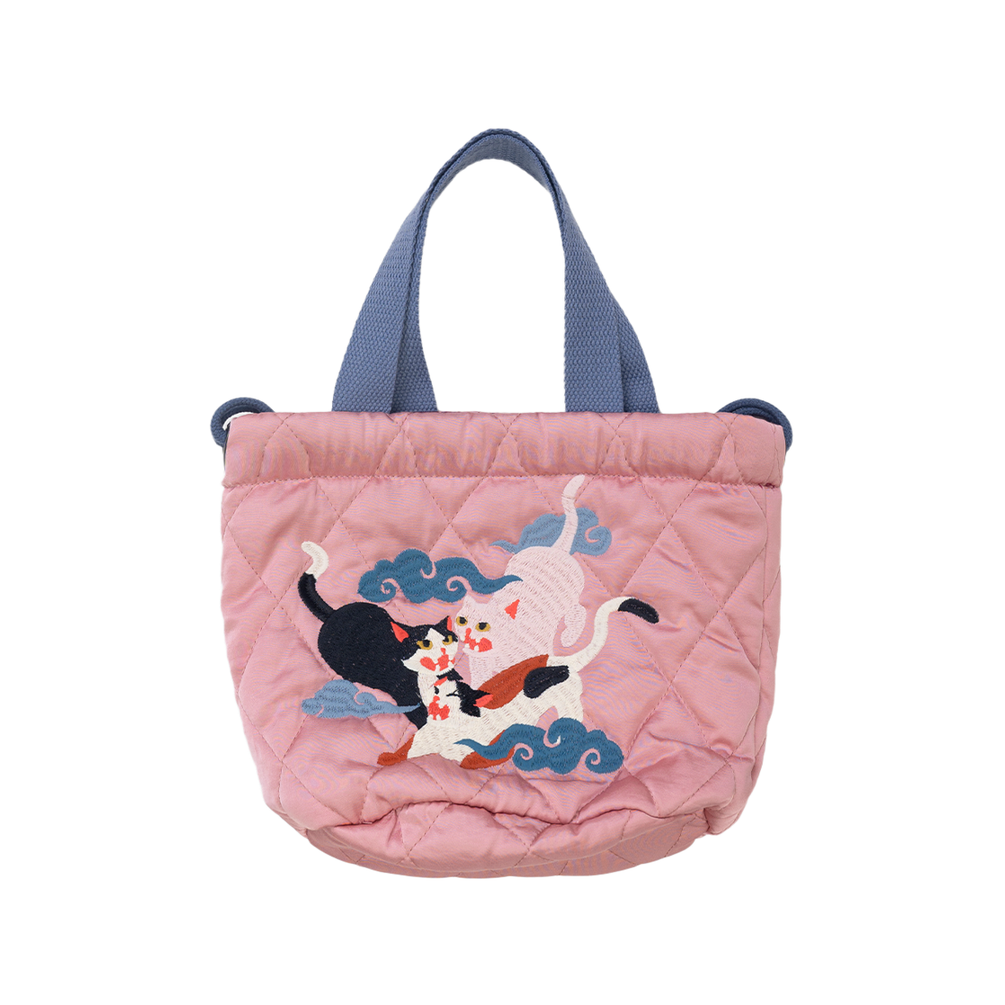 6017WPK Houston Japan Satin Effect Bag 百猫 Pink 6017W