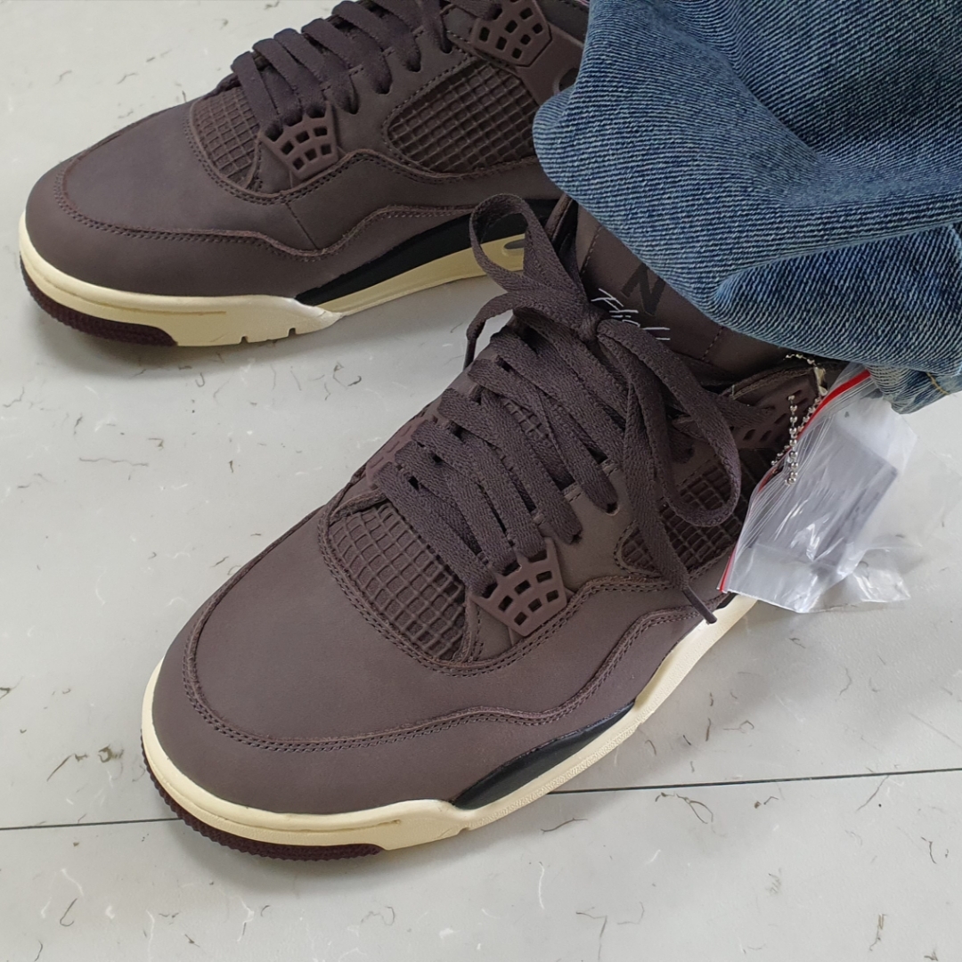 Jordan 4 x A Ma Maniere Retro Violet Ore 착용 스타일