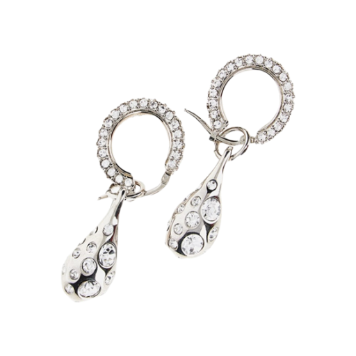 마르니 크리스탈 브라스 이어링 실버(Marni Brass Earrings with Crystals Silver)