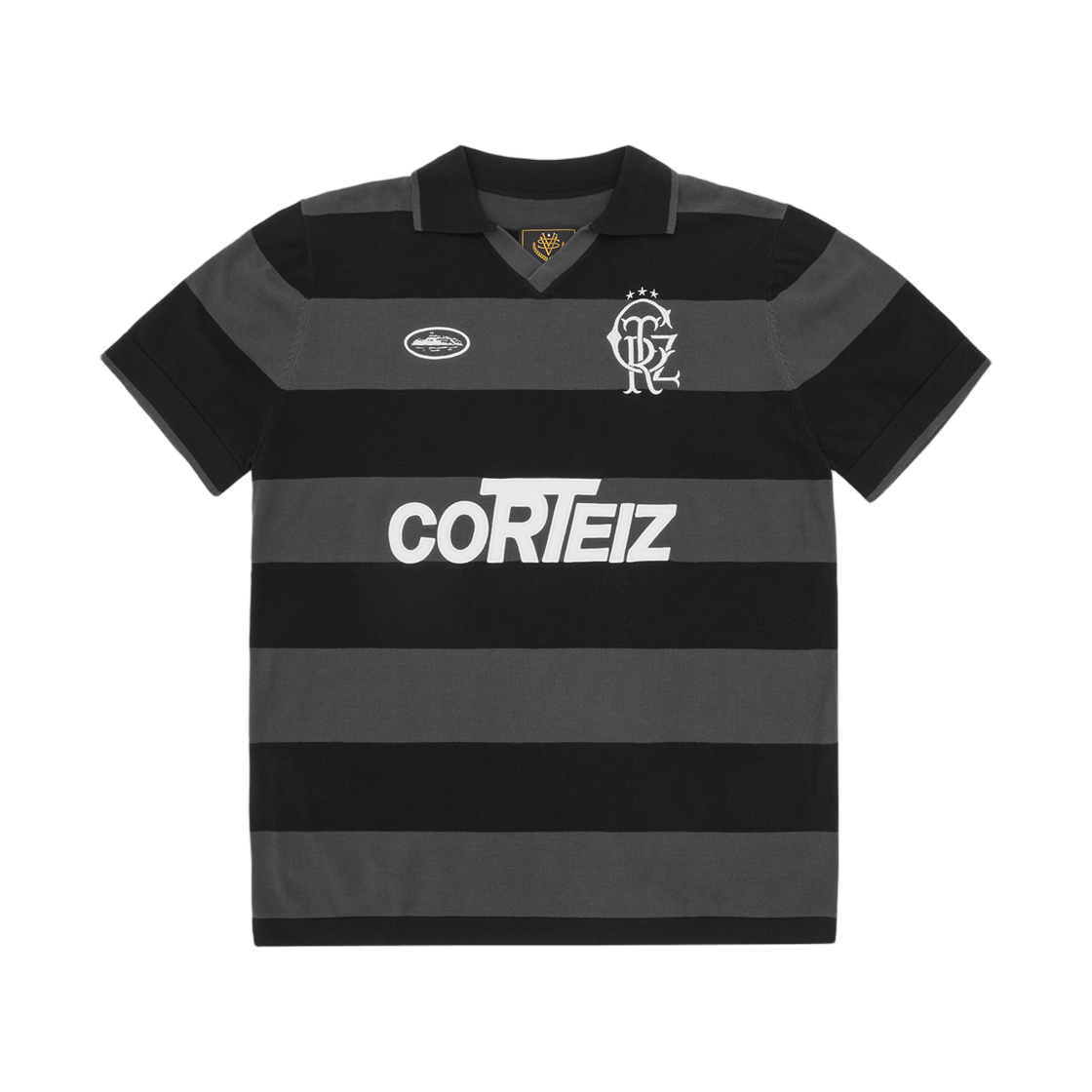 코르테이즈 스트라이프 니트 저지 블랙(Corteiz Striped Knit Jersey Black)