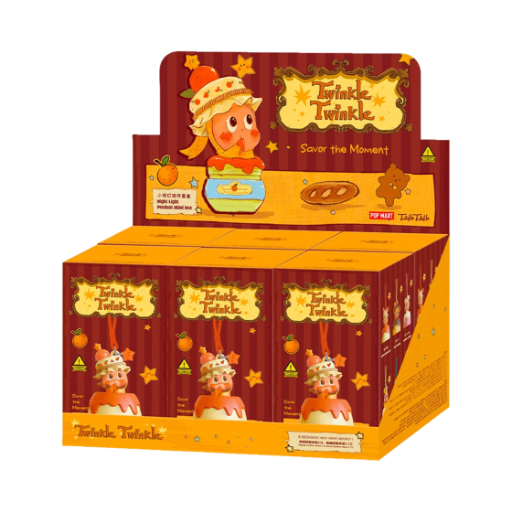팝마트 작은별 맛있는 한 입 시리즈 라이트 키링 미개봉 랜덤박스 (6개입)(Pop Mart Twinkle Twinkle Savor the Moment Series Night Light Pendant Sealed Case  (6 Blind Boxes)) - 1