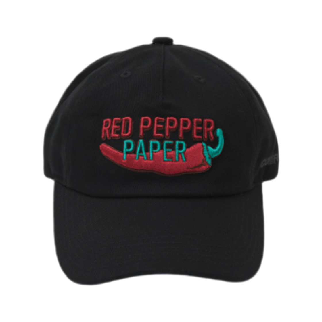 콤포트 x 어쩔수가없다 레드 페퍼 페이퍼 볼캡 블랙(Comfort x No Other Choice Red Pepper Paper Ball Cap Black)