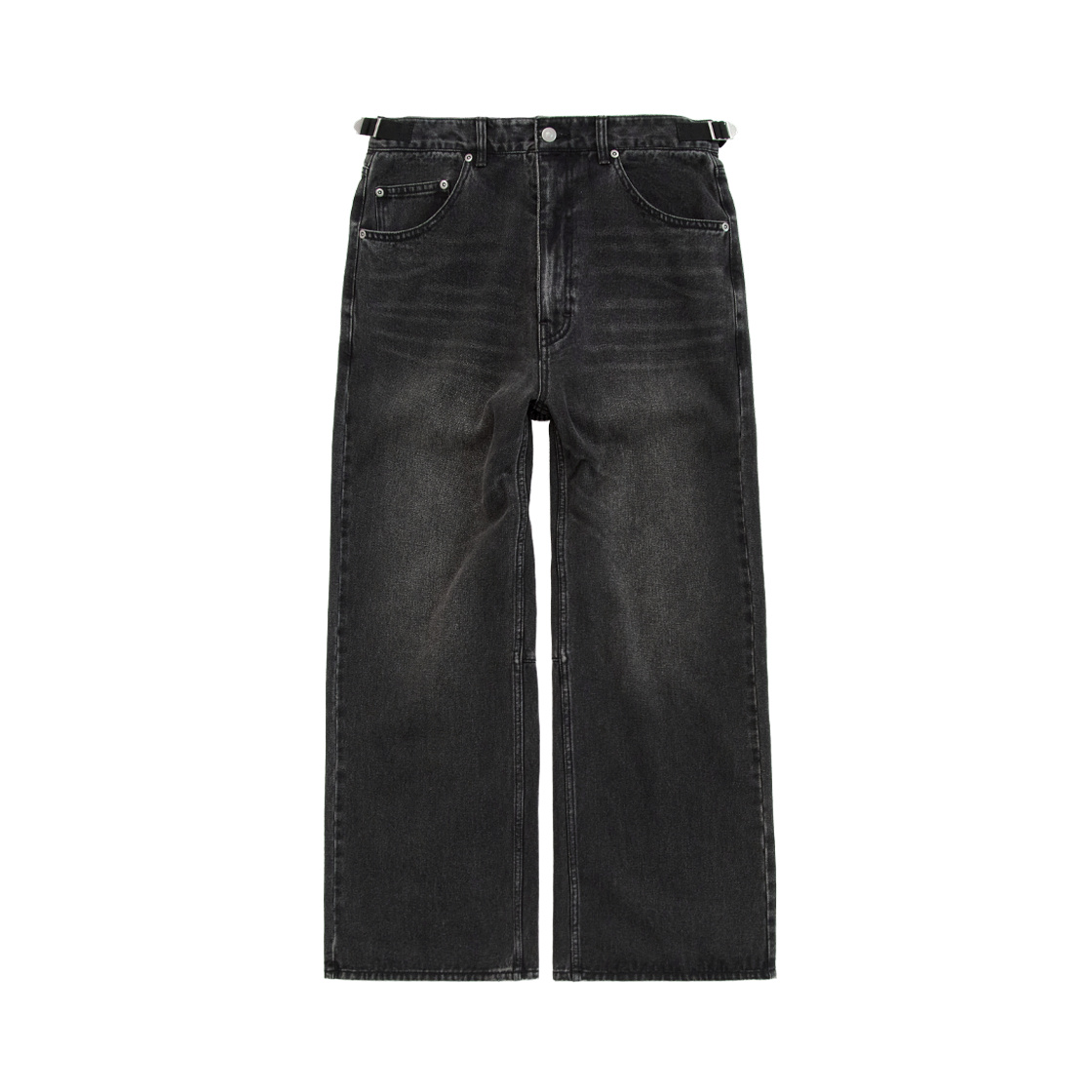 PL5LPT8011B5 Polyteru Gosima Denim Pants Washed Black 002