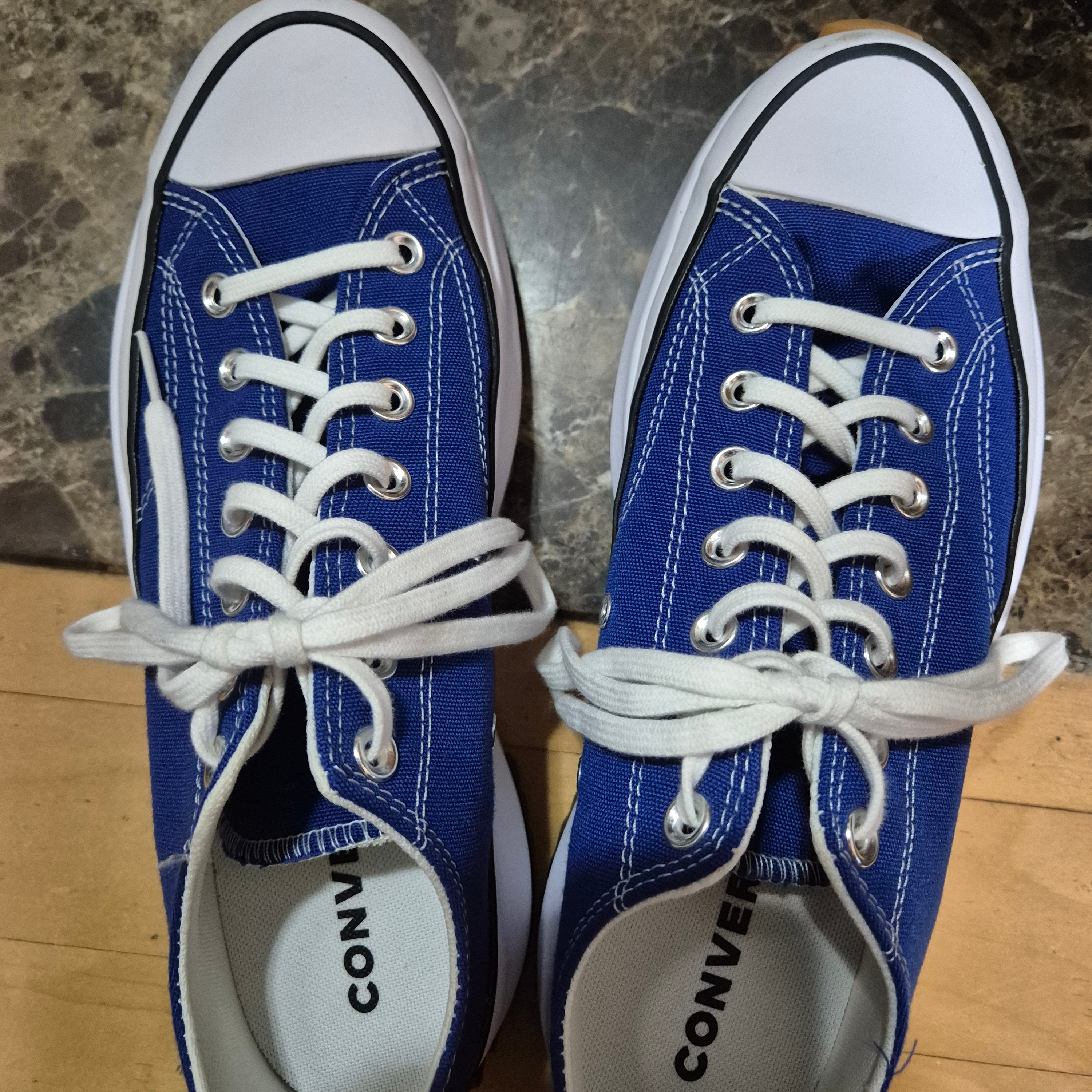 Converse Run Star Hike Low Rush Blue 착용 스타일