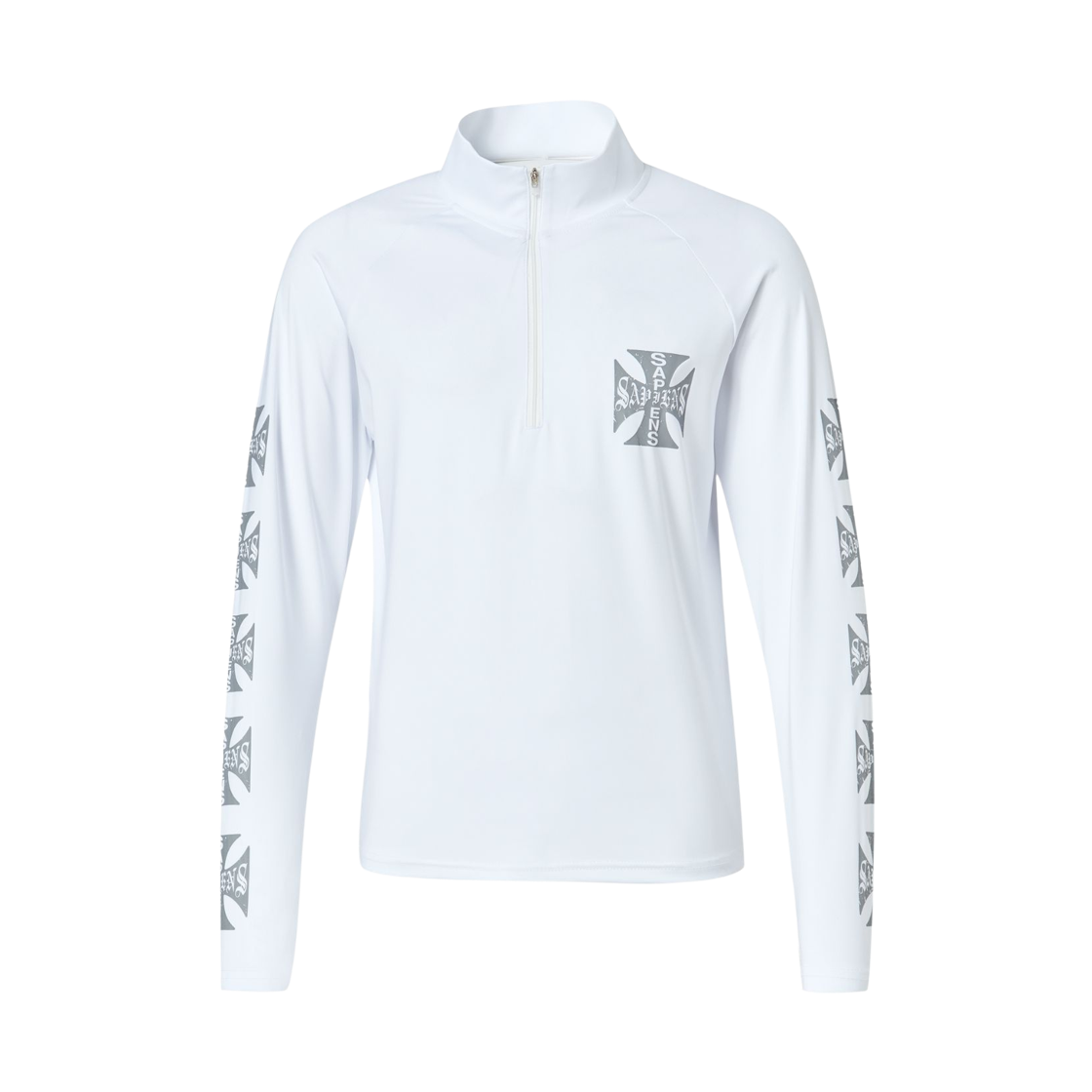 SA25LTS05 Sapiens Pressureline Half Zip White