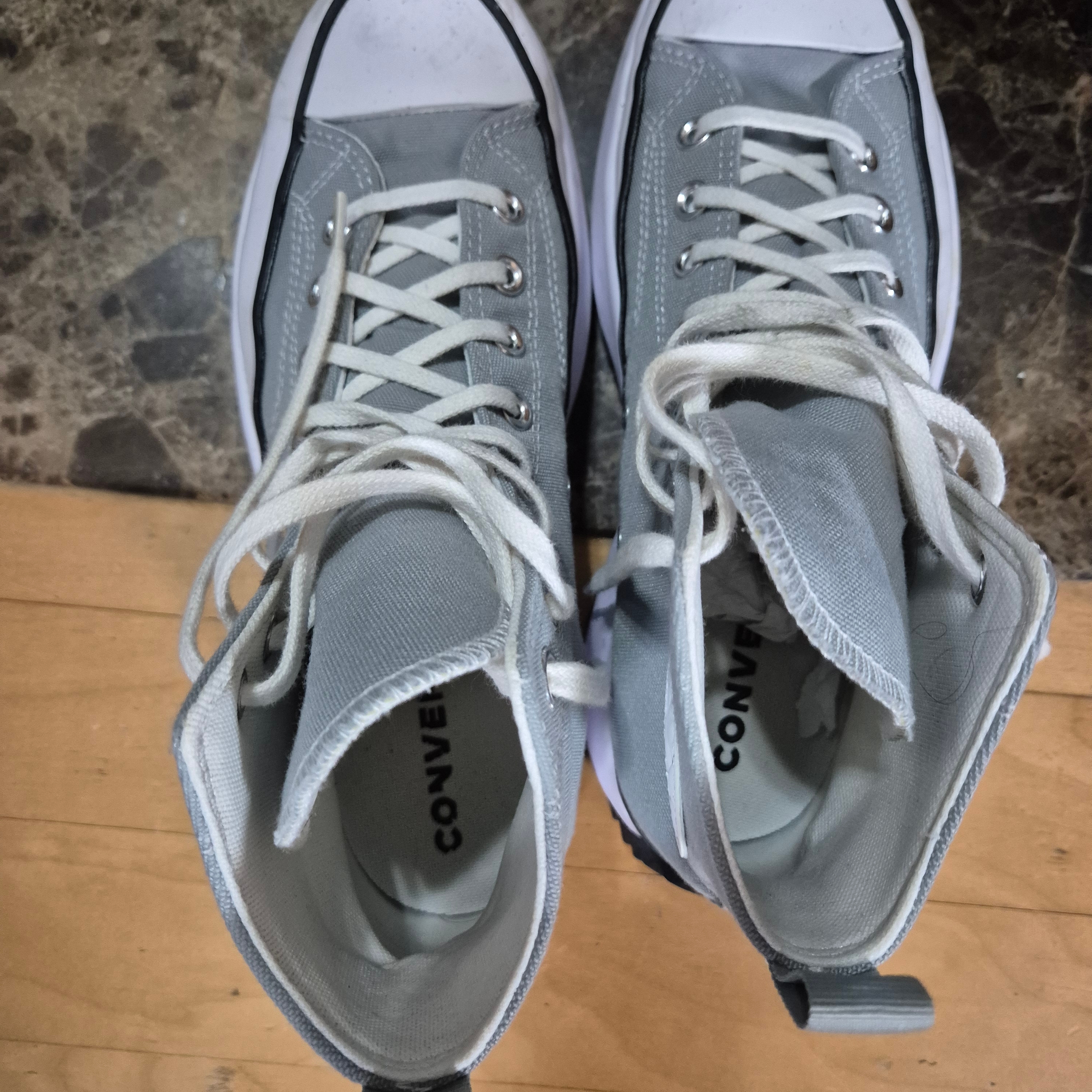 Converse Run Star Hike Hi Seasonal Color Ash Stone 착용 스타일
