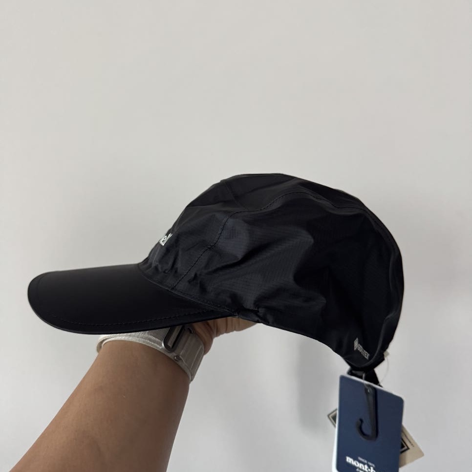 Montbell Gore-Tex O.D. Cap Black 착용 스타일 - 1