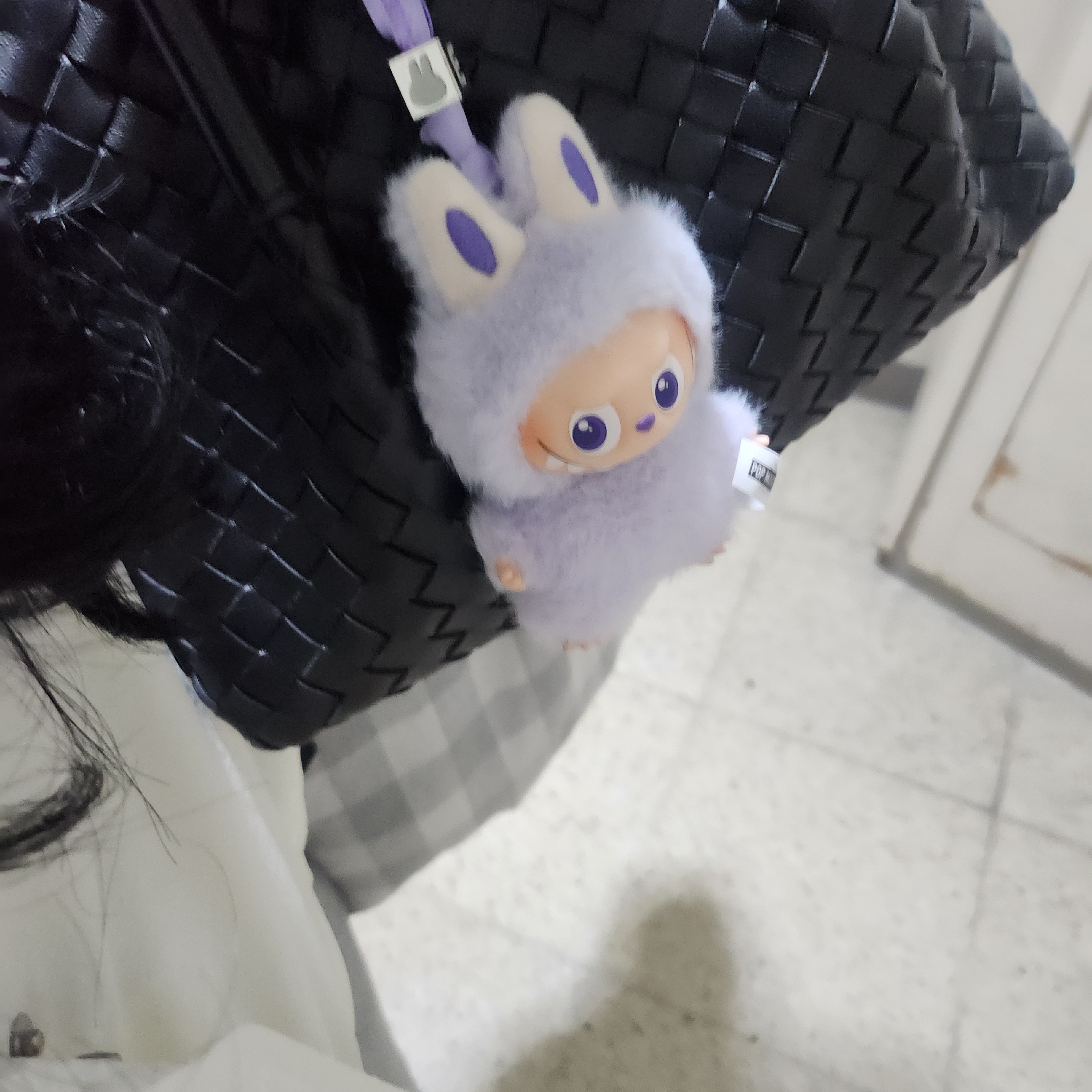 Pop Mart Labubu The Monsters Pin For Love Series Vinyl Plush Pendant (A-M) E (Opened Case) 착용 스타일