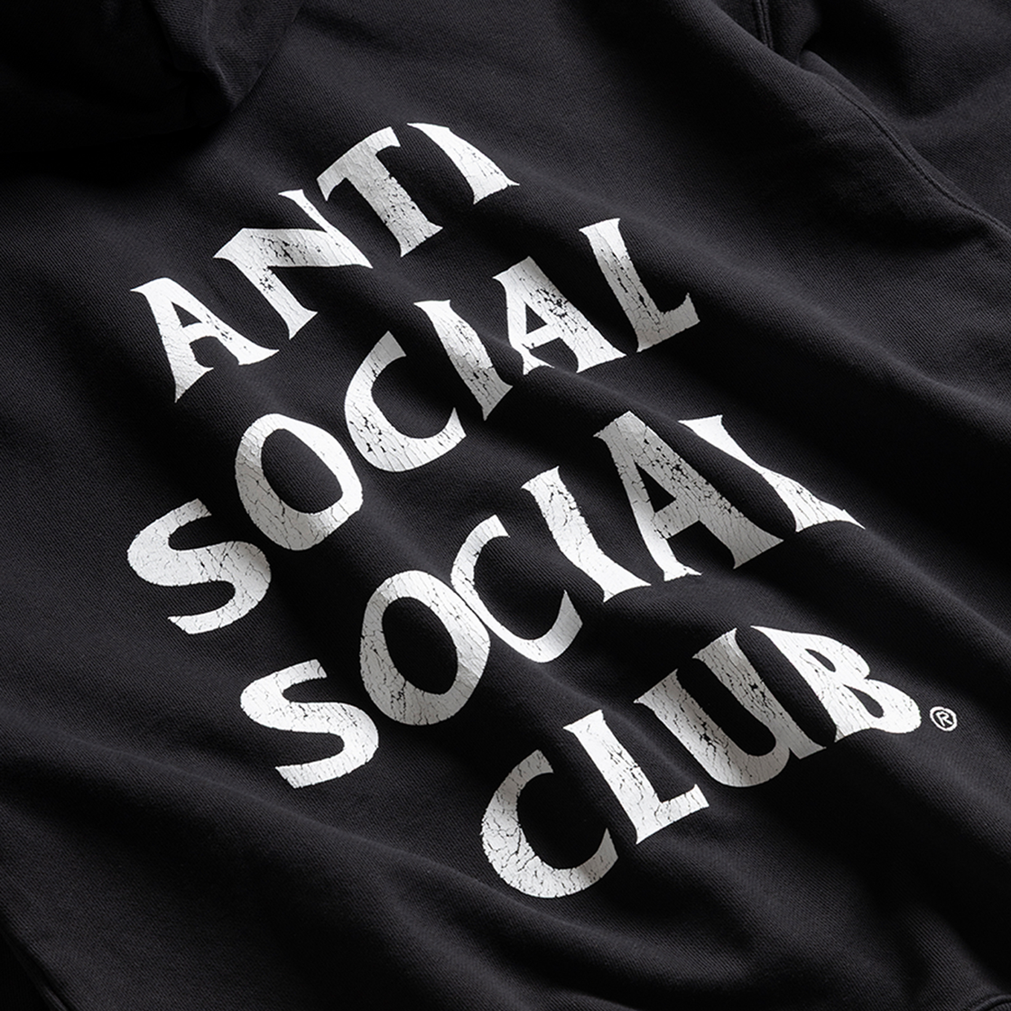 안티소셜소셜클럽 웨더드 후디 블랙(Anti Social Social Club Weathered Hoodie Black) - 5