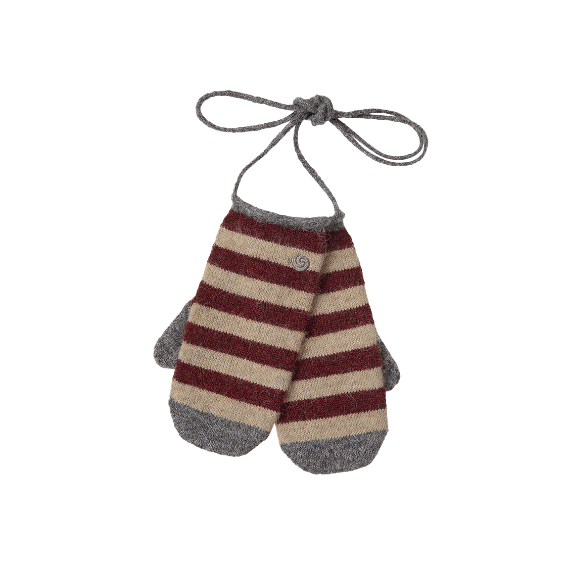 에이이에이이 스트라이프 미튼 글러브 버건디(AEAE Stripe Mitten Gloves Burgundy)