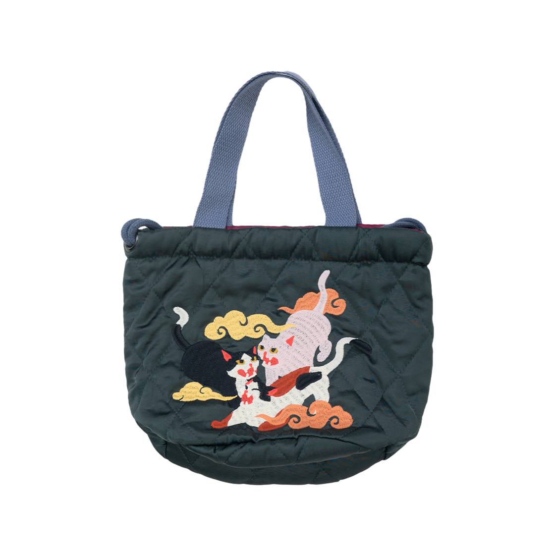 6017WFG Houston Japan Satin Effect Bag 百猫 Forest Green 6017W