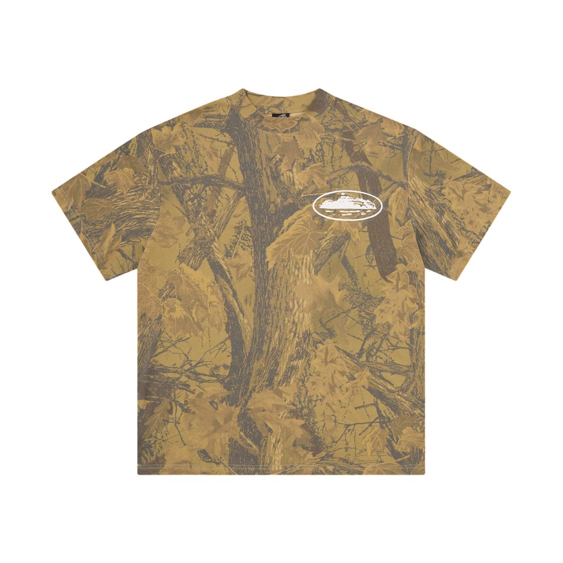 코르테이즈 아일랜드 퍼프 프린트 티셔츠 포레스트 카모(Corteiz Island Puff Print T-Shirt Forest Camo)
