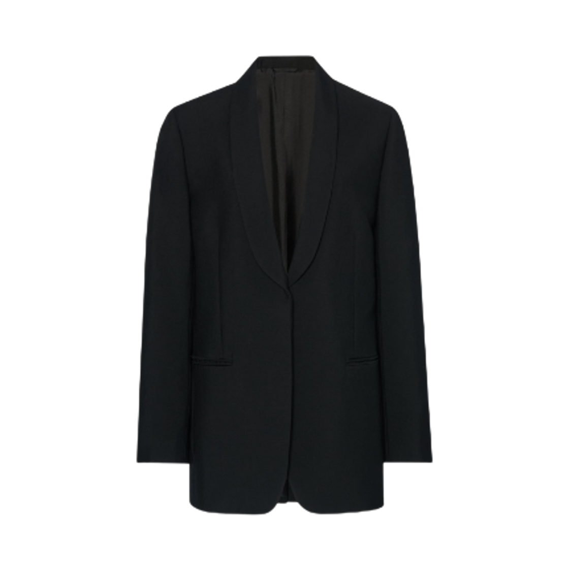 (W) 더 로우 베리티 버진 울 자켓 블랙((W) The Row Verity Virgin Wool Jacket Black)