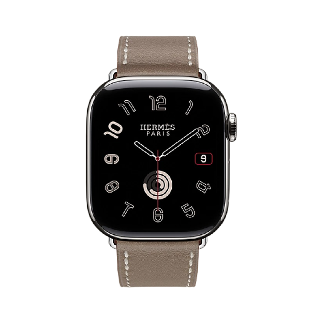 애플 워치 에르메스 11 42mm 티타늄 케이스 싱글 투어 에뚜쁘 (국내 정식 발매 제품)(Apple Watch Hermes Series 11 42mm Titanium Case with Single Tour Etoupe (Korean Ver.))