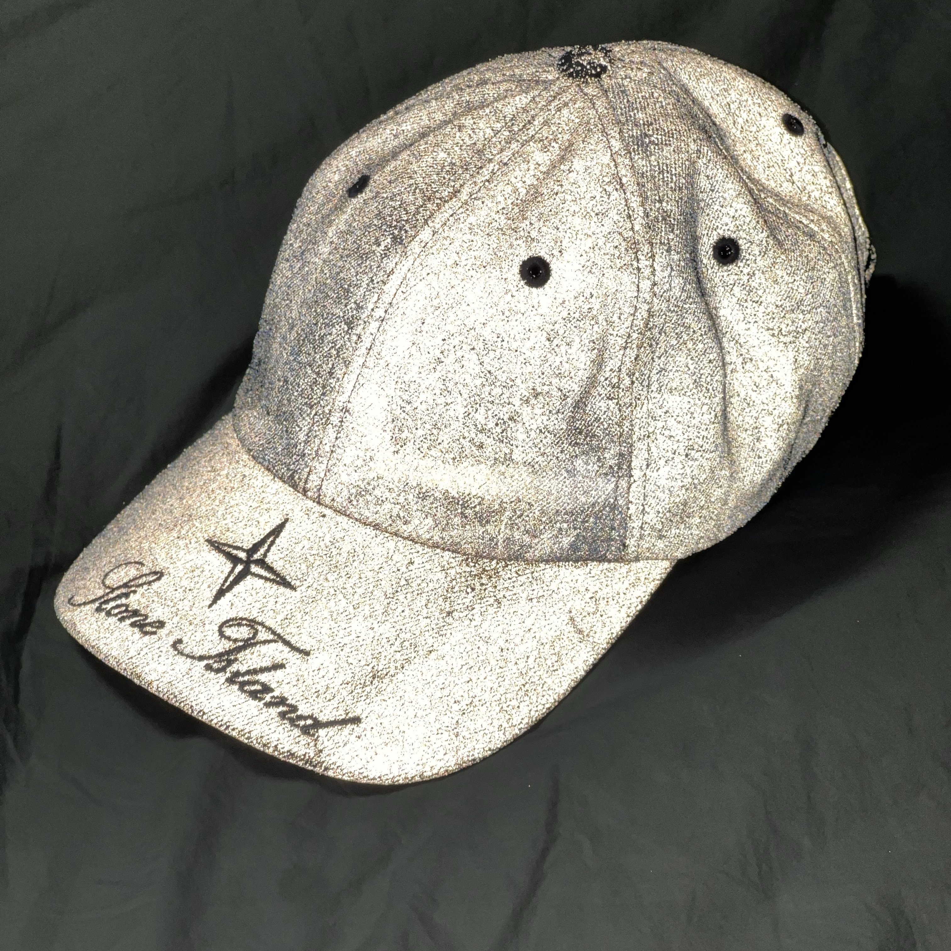 Supreme x Stone Island Denim 6-Panel Reflective - 23FW 착용 스타일