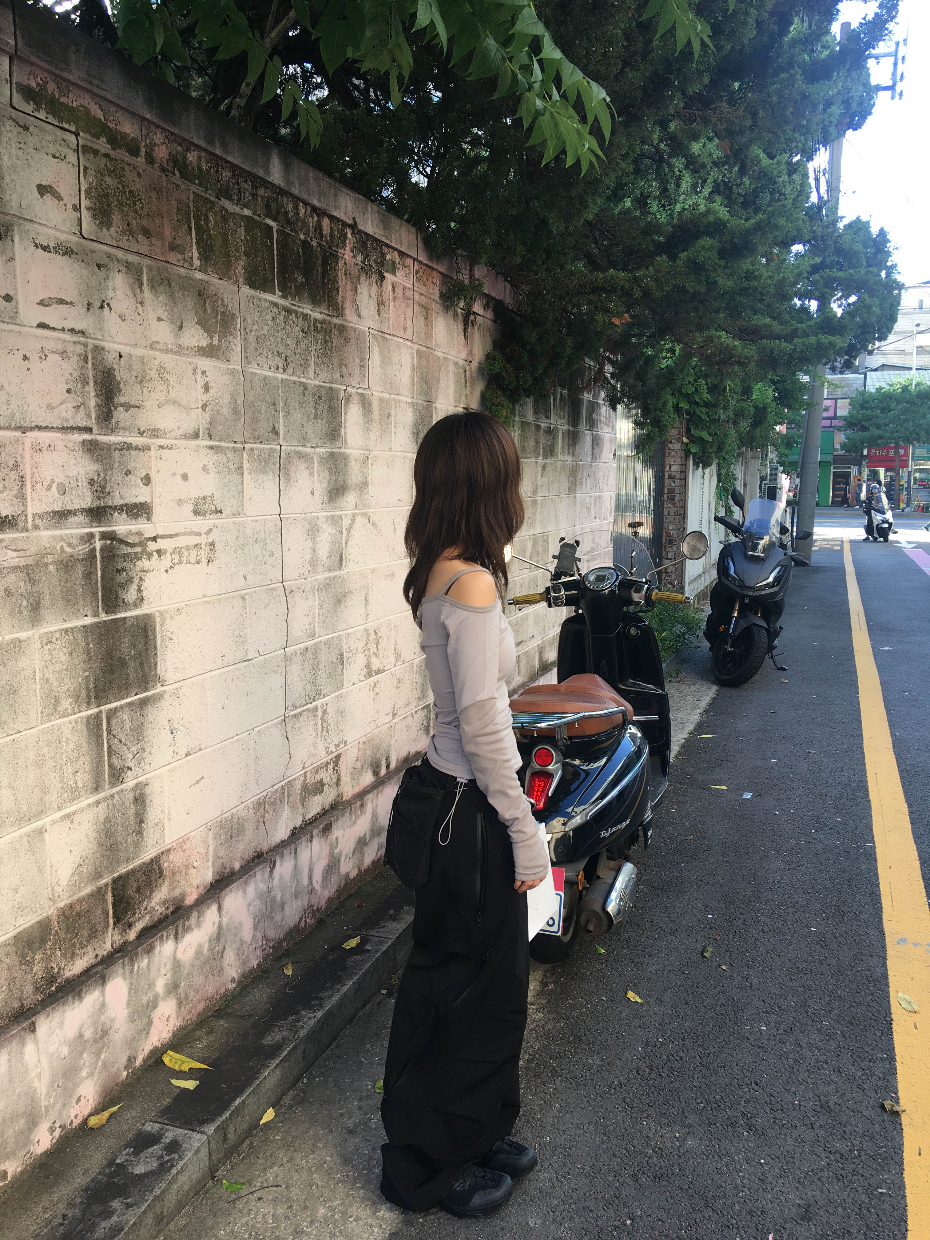 Sansan Gear Varied Cross Bag Black - 25SS, Sansan Gear Varied Cross Bag Black 착용 스타일
