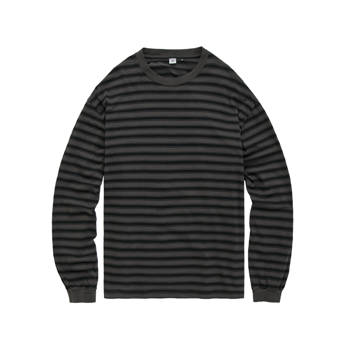 폴리테루 스트라이프 롱슬리브 차콜(Polyteru Striped Long Sleeve Charcoal)