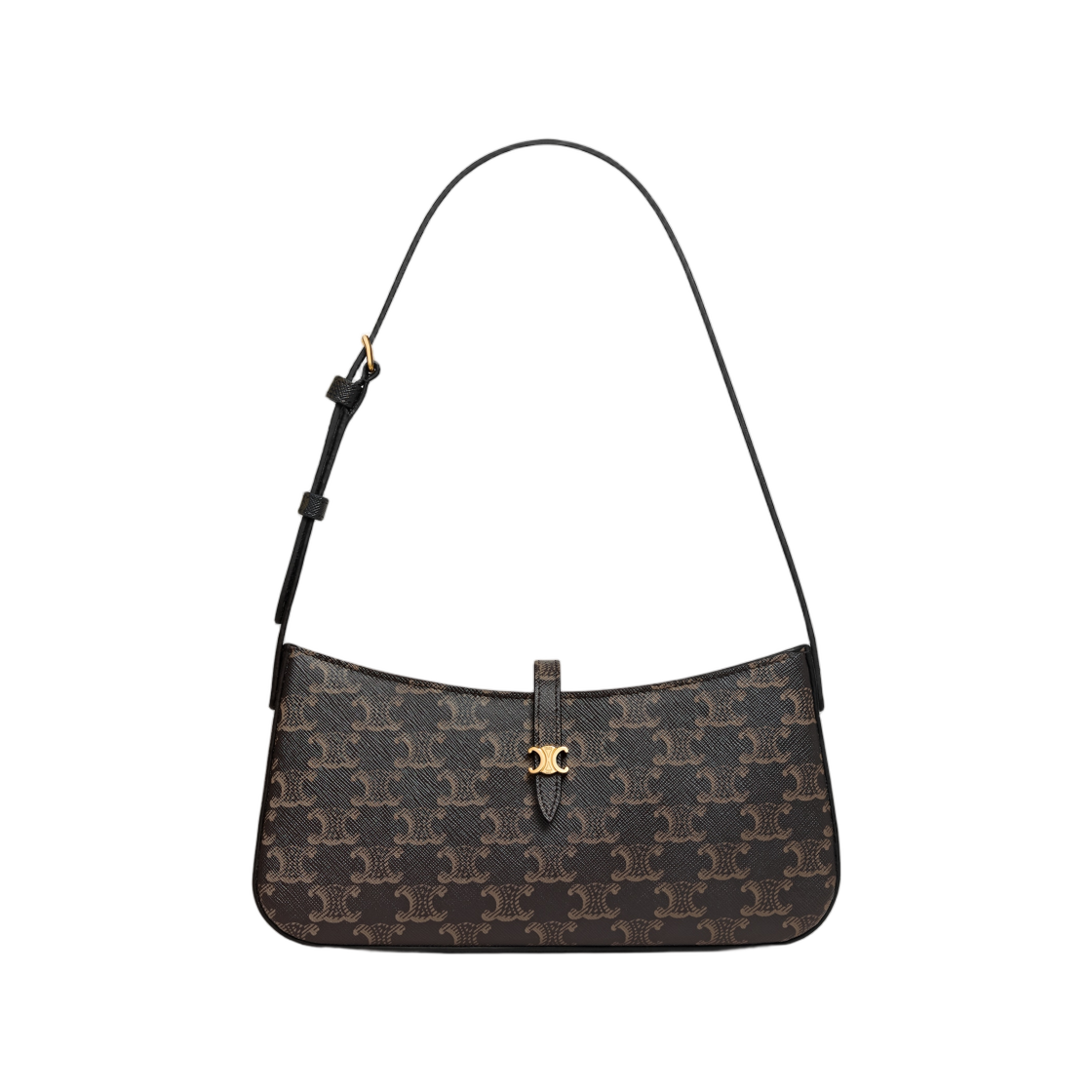 셀린느 티나 숄더백 트리옹프 캔버스 블랙(Celine Tina Shoulder Bag in Triomphe Canvas Black)