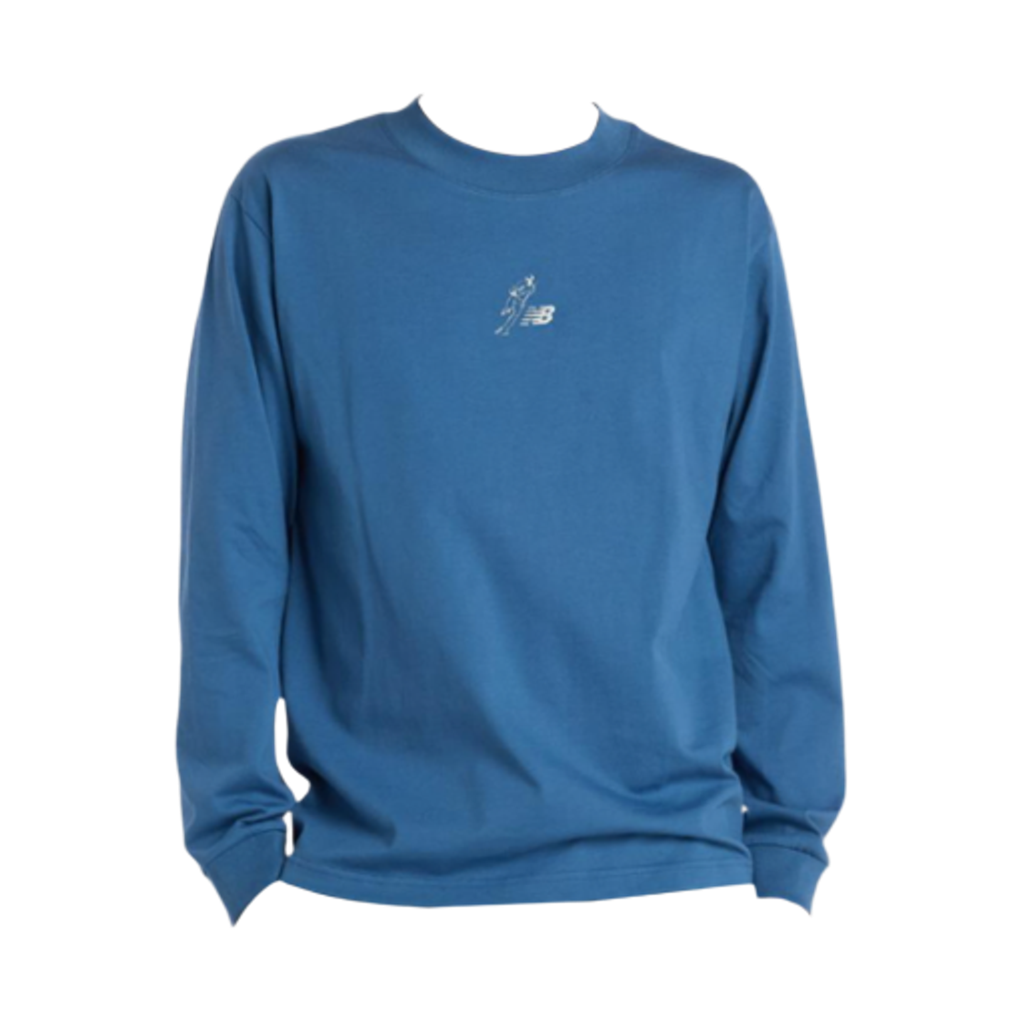 NBNDF42003-04 New Balance Shohei Ohtani Semi Over Fit Long Sleeve T-Shirt Light Navy