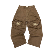 Aoiro Ooki Feather Pants Tobacco Brown