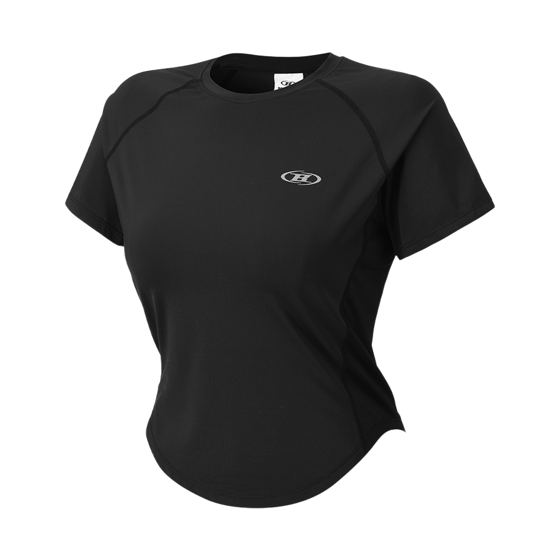본투윈 우먼 심볼 B 벤틸레이션 티셔츠 블랙