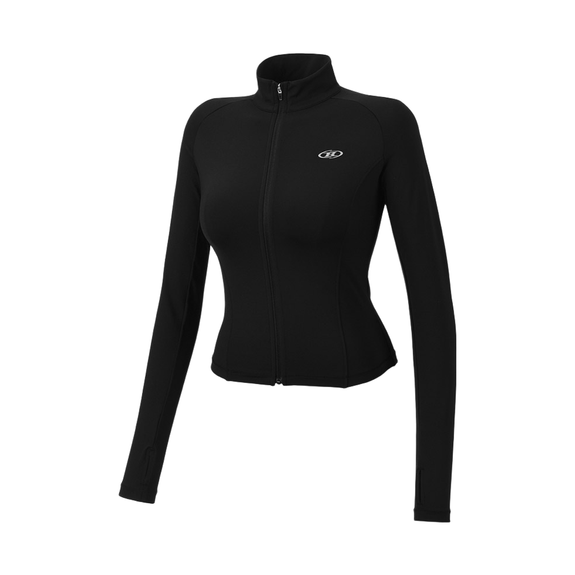 본투윈 우먼 컴프레션 풀집업 자켓 블랙