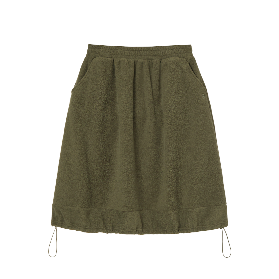AE45FWSK002OLV AEAE Balloon Fleece Skirt Olive
