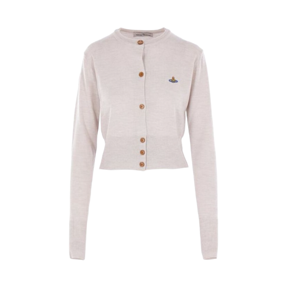 1803002U-Y0006-P403 (W) Vivienne Westwood Bea Cropped Cardigan Grey Melange