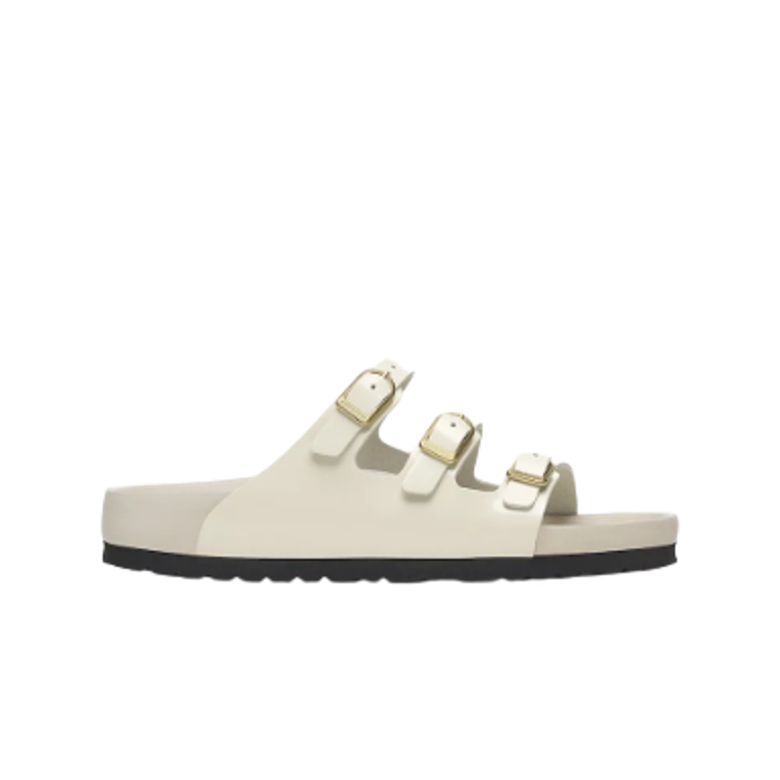 1029355 Birkenstock Florida Fresh High Shine Ecru - Narrow