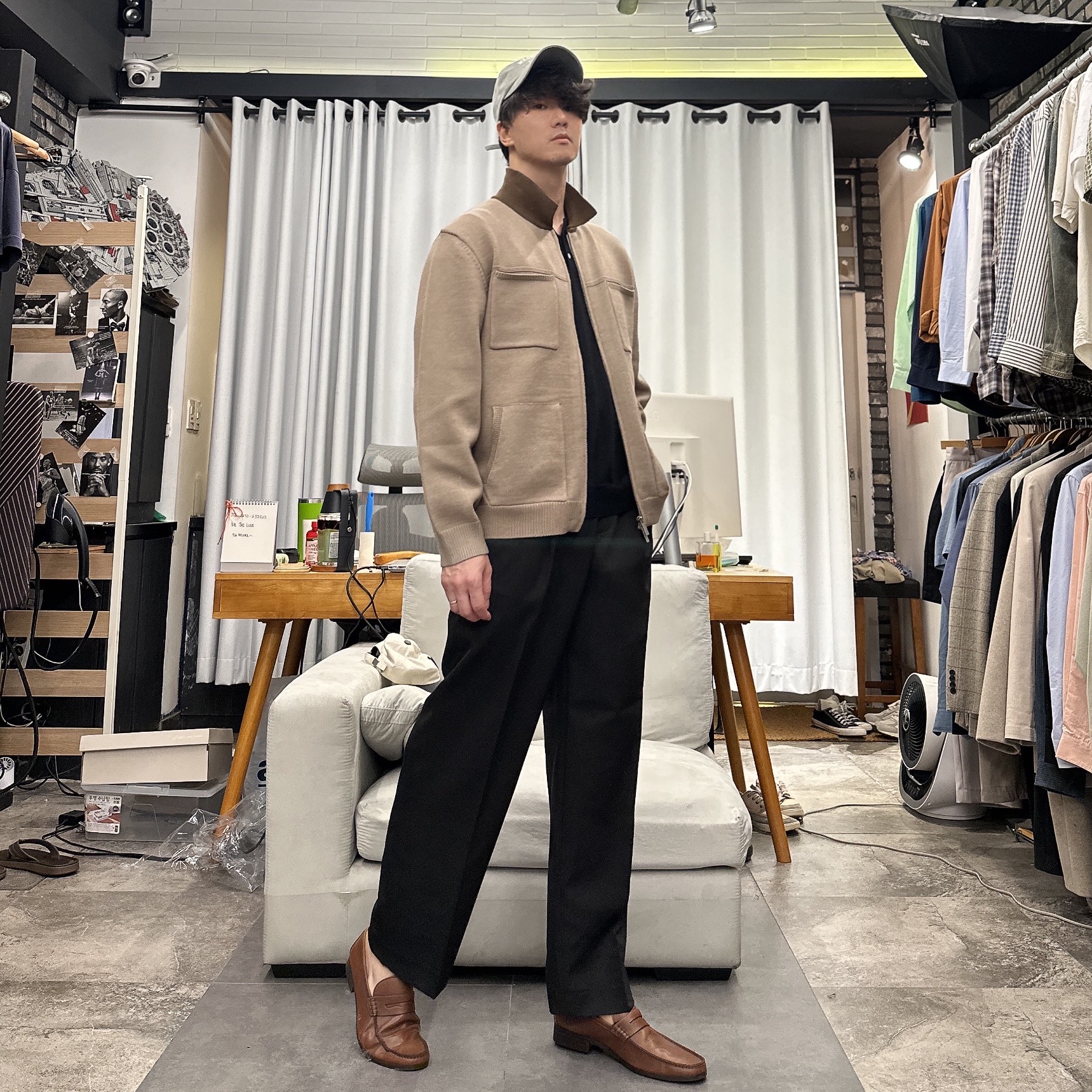Thom McAn Lyon 01 Roafer Man Tan 착용 스타일