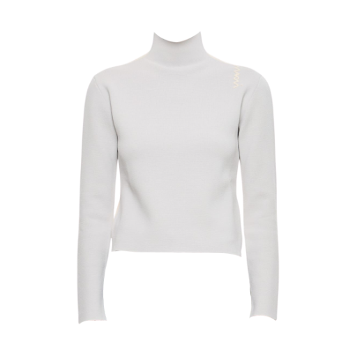 (W) 마르니 터틀넥 스웨터 화이트((W) Marni Turtleneck Sweater White)