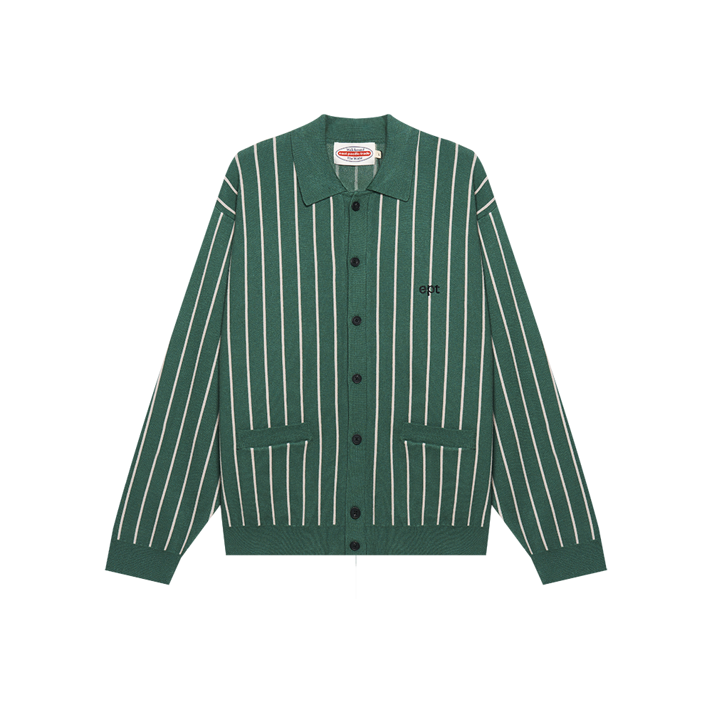 EP5FN3KN02401 EPT Collar Knit Cardigan Dark Green